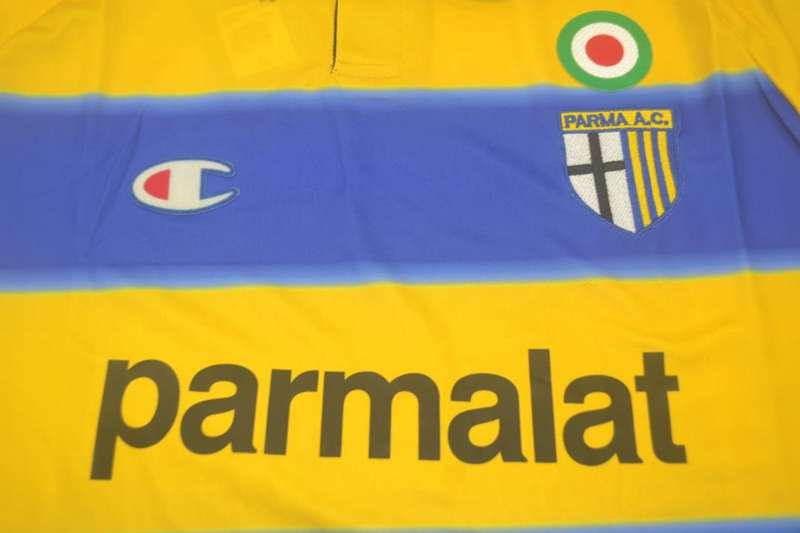 AAA(Thailand) Parma 1999/00 Home Retro Soccer Jersey(L/S)