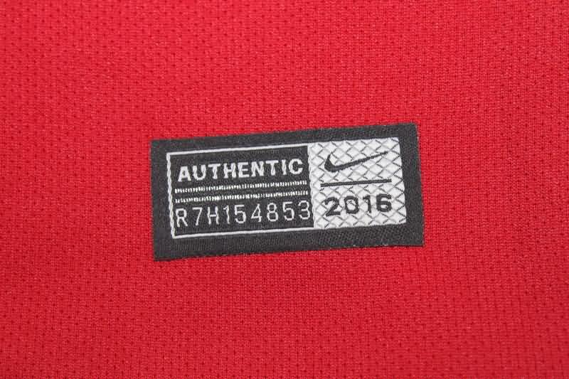 AAA(Thailand) Portugal 2016/17 Home Long Sleeve Retro Soccer Jersey