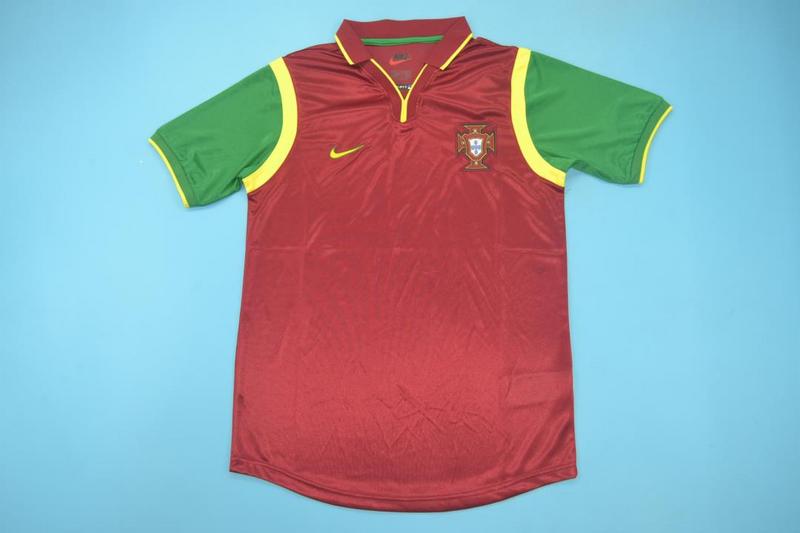 AAA(Thailand) Portugal 1999 Home Retro Soccer Jersey