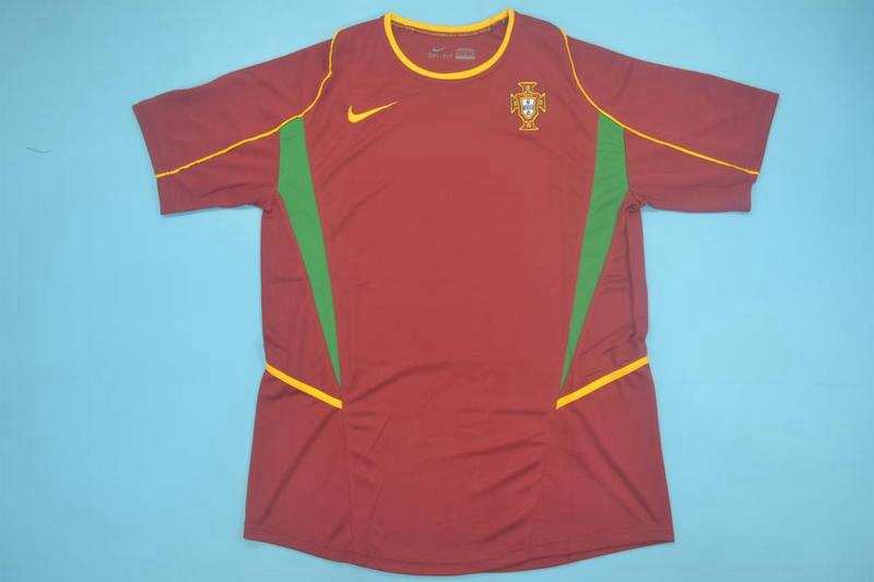 AAA(Thailand) Portugal 2002 Home Retro Soccer Jersey