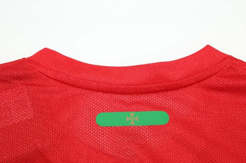 AAA(Thailand) Portugal 2010 Home Long Sleeve Retro Soccer Jersey (Player)