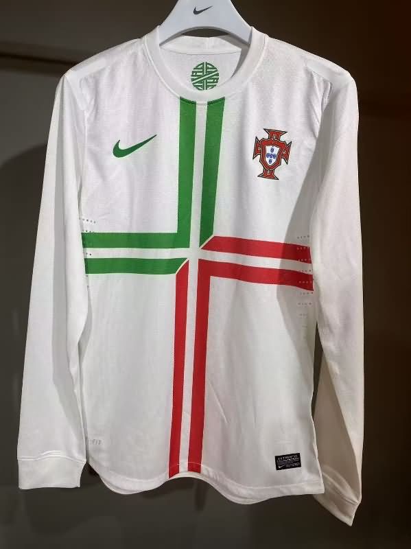 AAA(Thailand) Portugal 2012 Away Long Sleeve Retro Soccer Jersey (Player)
