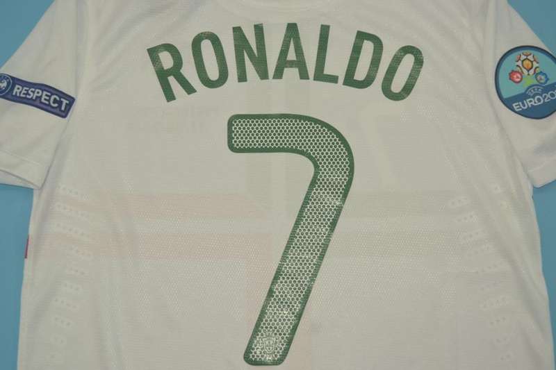 AAA(Thailand) Portugal 2012 Away Retro Soccer Jersey(Player)