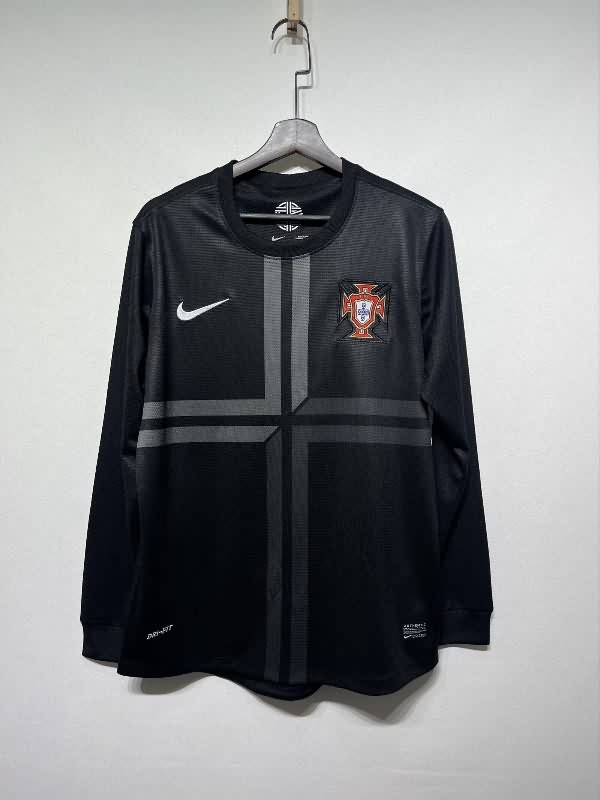 AAA(Thailand) Portugal 2013 Away Long Sleeve Retro Soccer Jersey