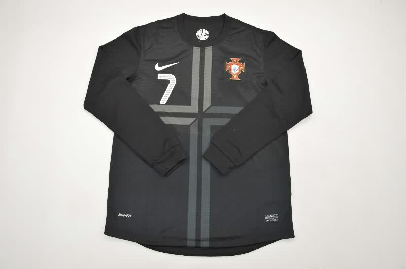 AAA(Thailand) Portugal 2013 Away Long Sleeve Retro Soccer Jersey