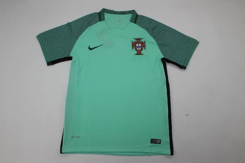 AAA(Thailand) Portugal 2016 Away Retro Soccer Jersey