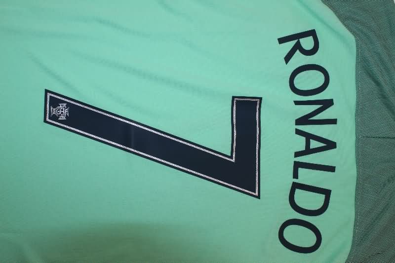 AAA(Thailand) Portugal 2016 Away Retro Soccer Jersey