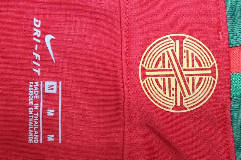 AAA(Thailand) Portugal 2018 Home Long Sleeve Retro Soccer Jersey