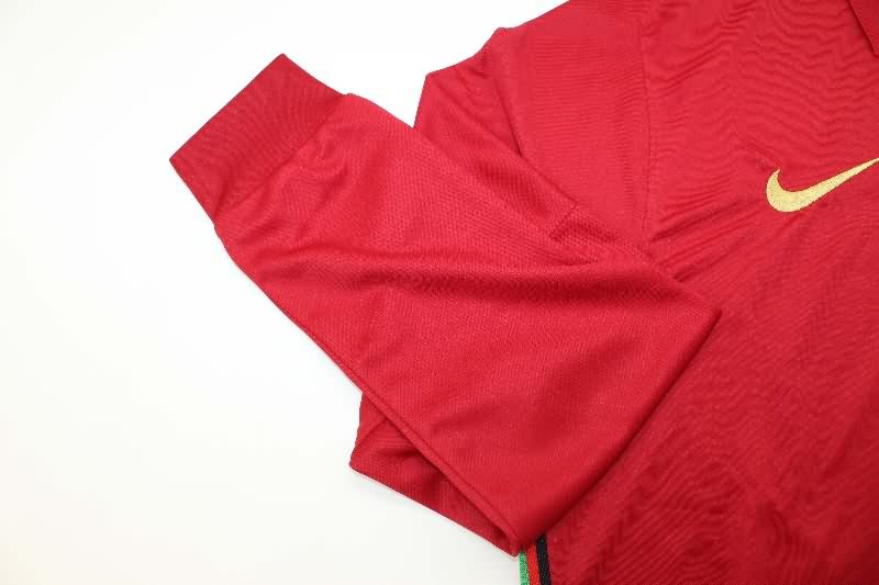 AAA(Thailand) Portugal 2020 Home Long Sleeve Retro Soccer Jersey