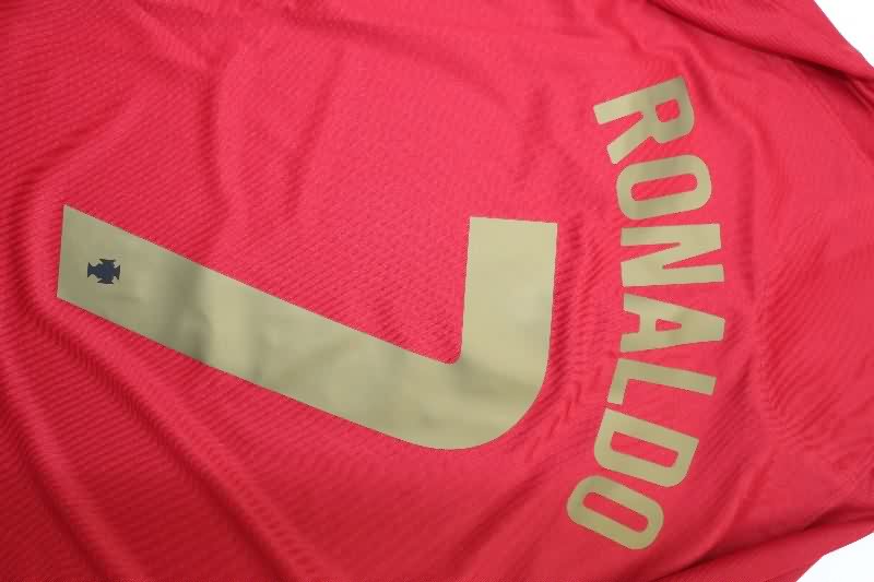 AAA(Thailand) Portugal 2020 Home Long Sleeve Retro Soccer Jersey