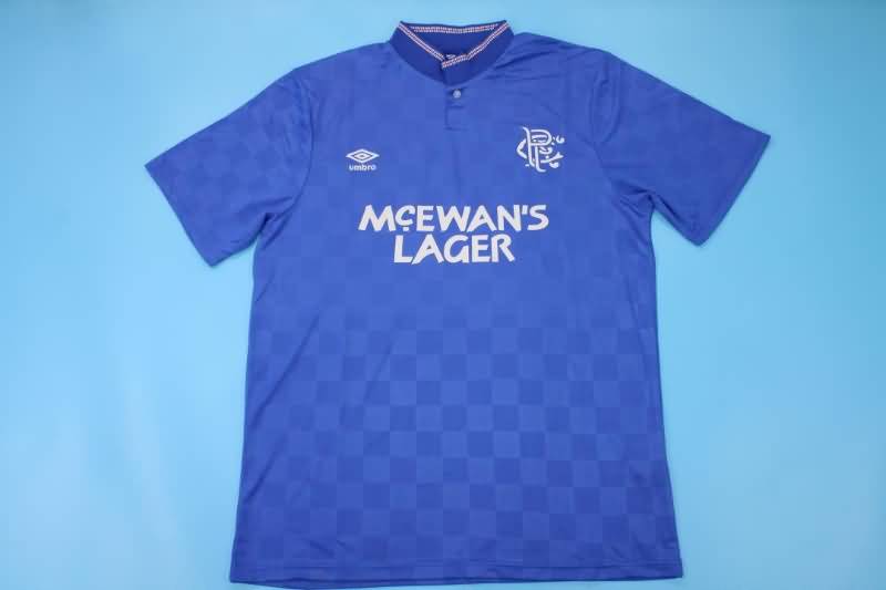 AAA(Thailand) Rangers 1987/90 Home Retro Soccer Jersey