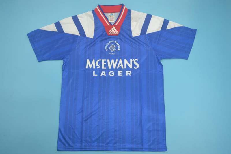 AAA(Thailand) Rangers 1992/94 Home Retro Soccer Jersey