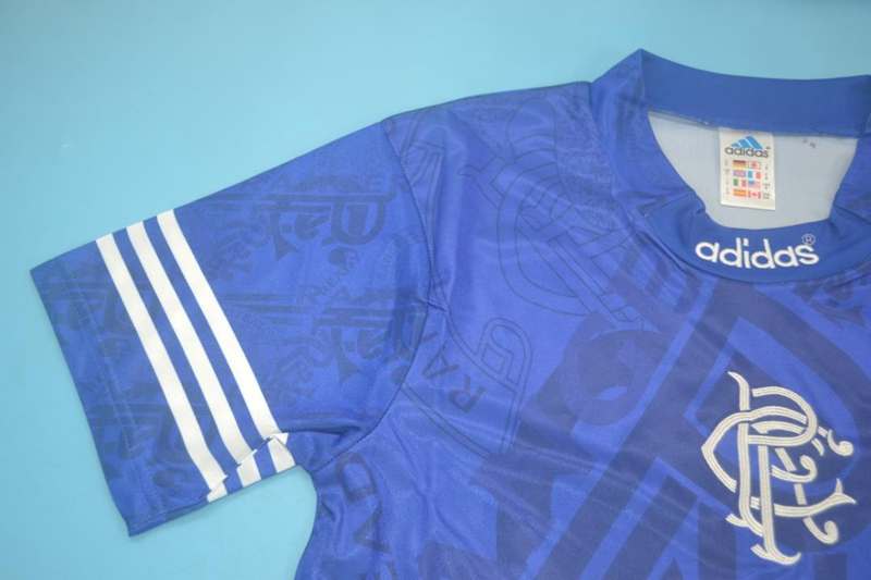 AAA(Thailand) Rangers 1994/96 Home Retro Soccer Jersey