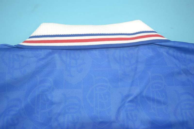 AAA(Thailand) Rangers 1996/97 Home Retro Soccer Jersey