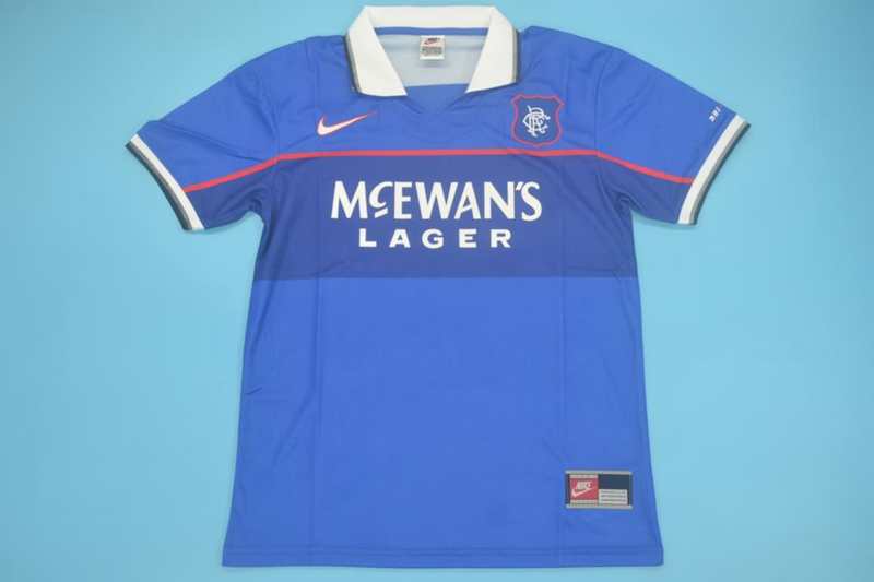 AAA(Thailand) Rangers 1997/99 Home Retro Soccer Jersey