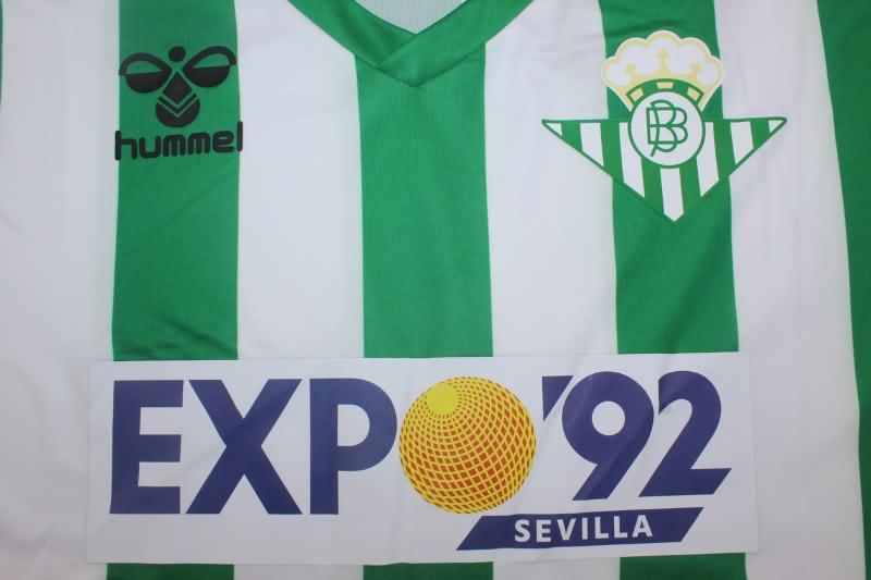 AAA(Thailand) Real Betis 1988/90 Home Retro Soccer Jersey