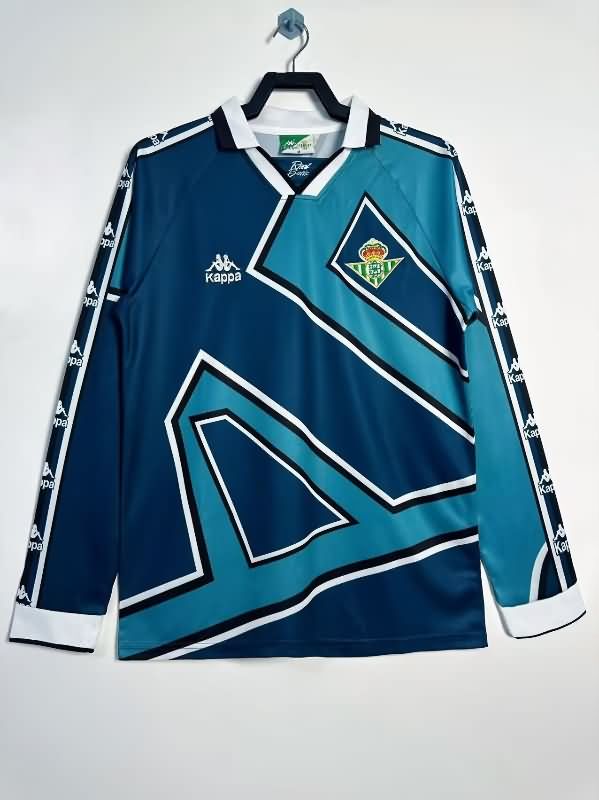 AAA(Thailand) Real Betis 1995/97 Away Long Slevee Retro Soccer Jersey