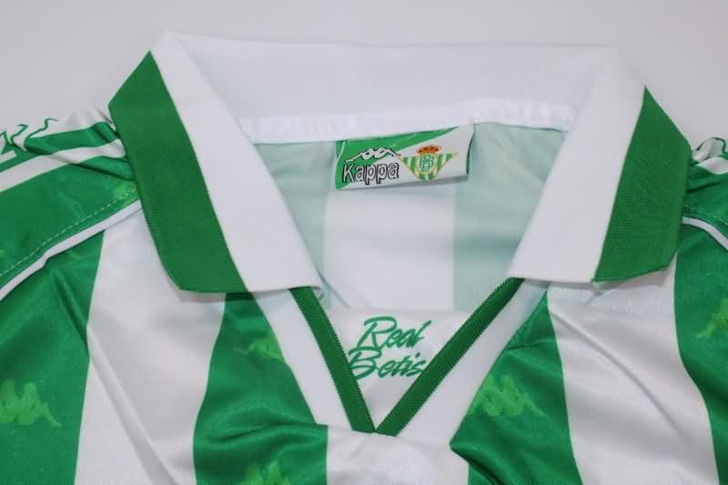 AAA(Thailand) Real Betis 1995/97 Home Long Slevee Retro Soccer Jersey