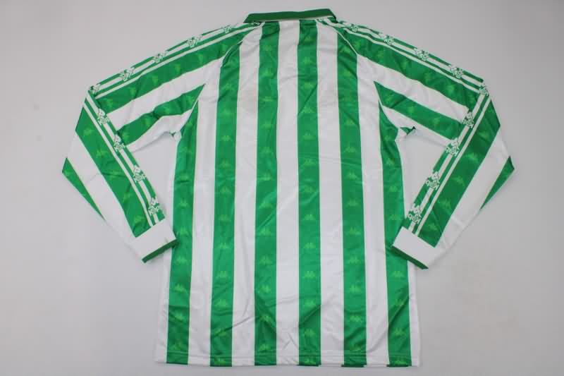AAA(Thailand) Real Betis 1995/97 Home Long Slevee Retro Soccer Jersey