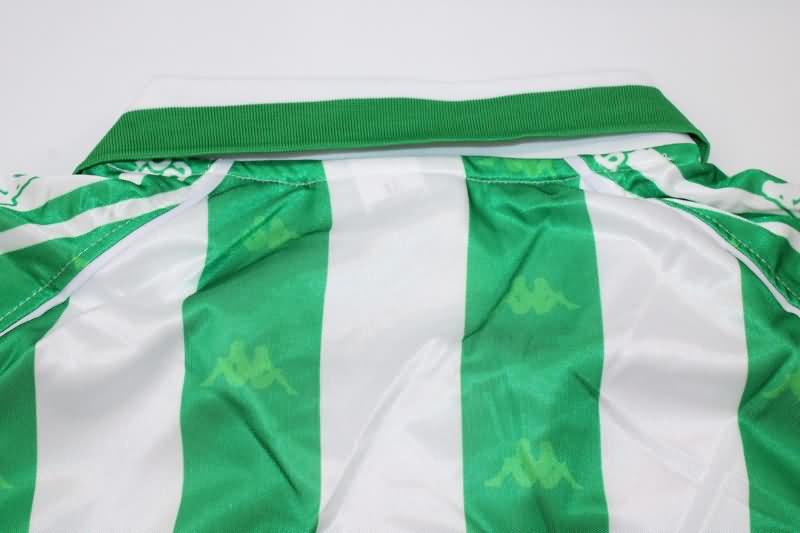 AAA(Thailand) Real Betis 1995/97 Home Long Slevee Retro Soccer Jersey