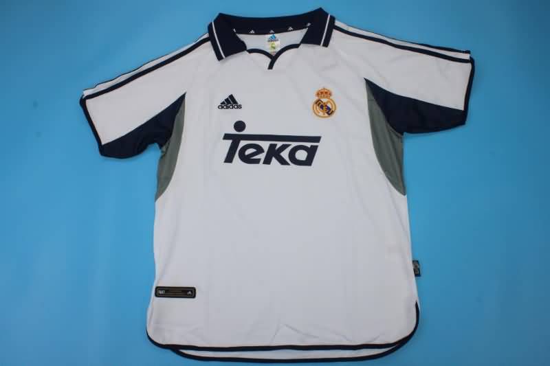 AAA(Thailand) Real Madrid 2000/01 Home Retro Soccer Jersey