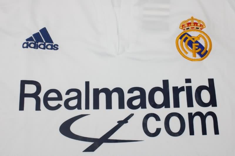 AAA(Thailand) Real Madrid 2001/02 Home Retro Laliga Soccer Jersey