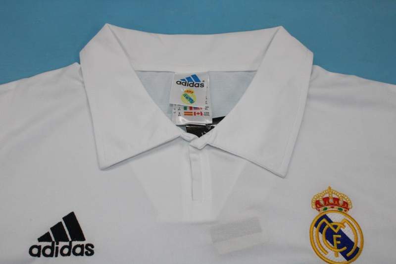 AAA(Thailand) Real Madrid 2002/03 Cup Home Retro Soccer Jersey