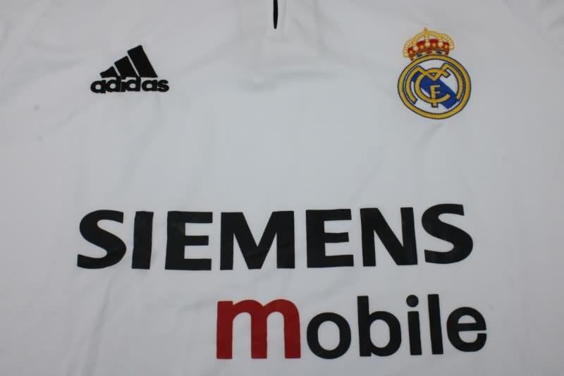 AAA(Thailand) Real Madrid 2003/04 Home Retro Soccer Jersey