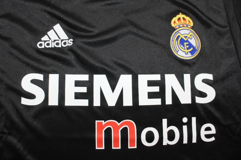 AAA(Thailand) Real Madrid 2004/05 Away Long Sleeve Retro Soccer Jersey