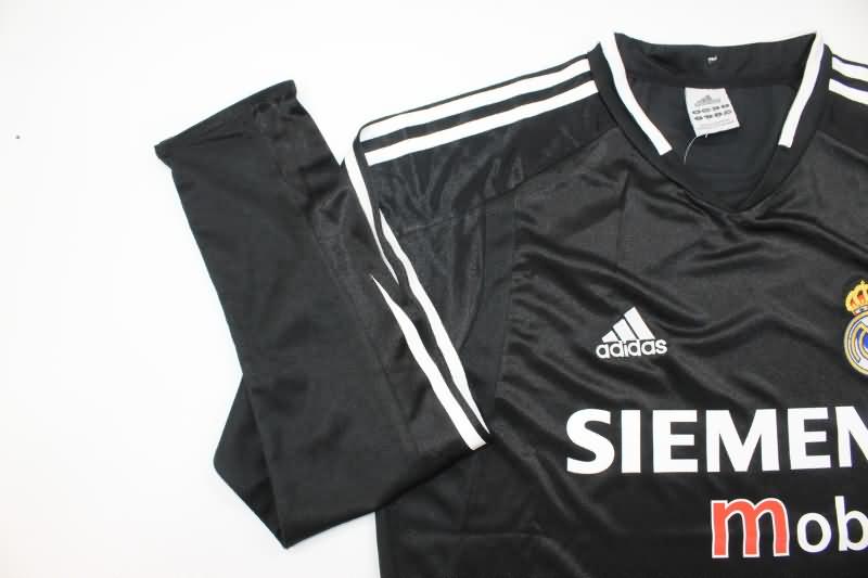 AAA(Thailand) Real Madrid 2004/05 Away Long Sleeve Retro Soccer Jersey