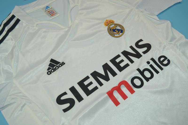 AAA(Thailand) Real Madrid 2004/05 Home Retro Soccer Jersey