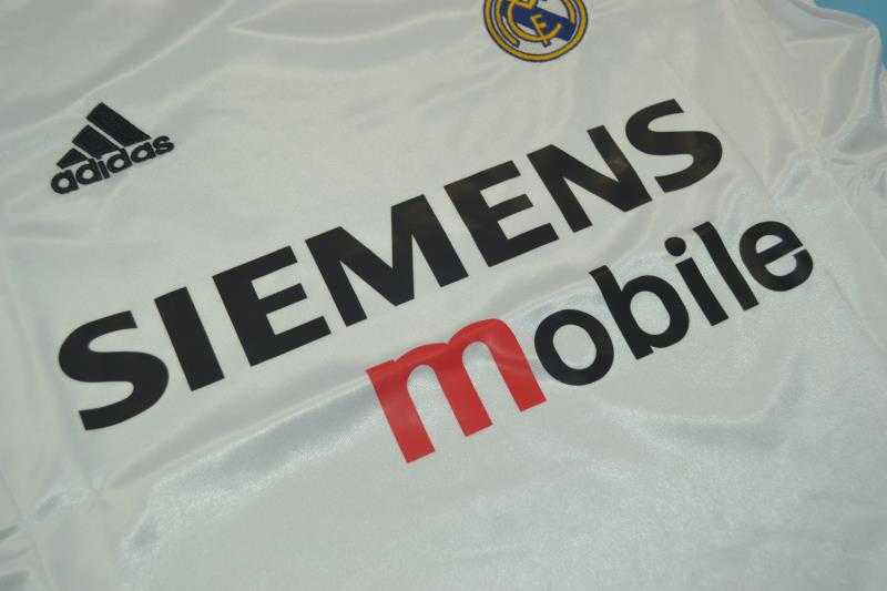 AAA(Thailand) Real Madrid 2004/05 Home Retro Soccer Jersey