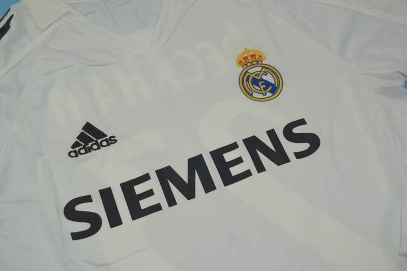 AAA(Thailand) Real Madrid 2005/06 Home Retro Soccer Jersey(L/S)