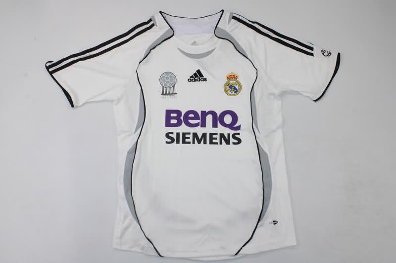 AAA(Thailand) Real Madrid 2006/07 Home Retro Soccer Jersey