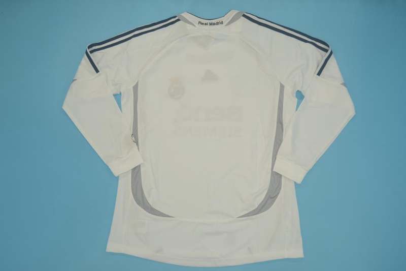 AAA(Thailand) Real Madrid 2006/07 Home Retro Soccer Jersey(L/S)