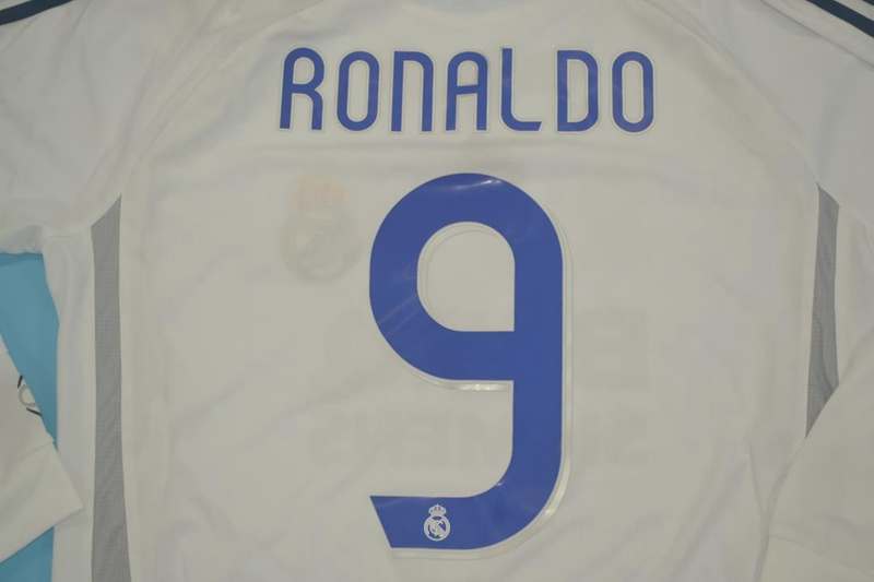 AAA(Thailand) Real Madrid 2006/07 Home Retro Soccer Jersey(L/S)