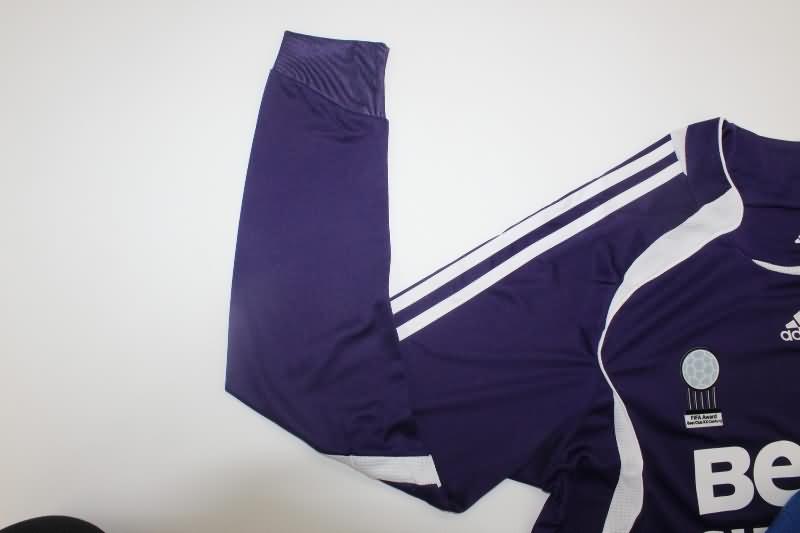 AAA(Thailand) Real Madrid 2006/07 Third Long Sleeve Retro Soccer Jersey