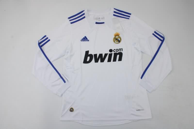 AAA(Thailand) Real Madrid 2010/11 Home Retro Soccer Jersey(L/S)