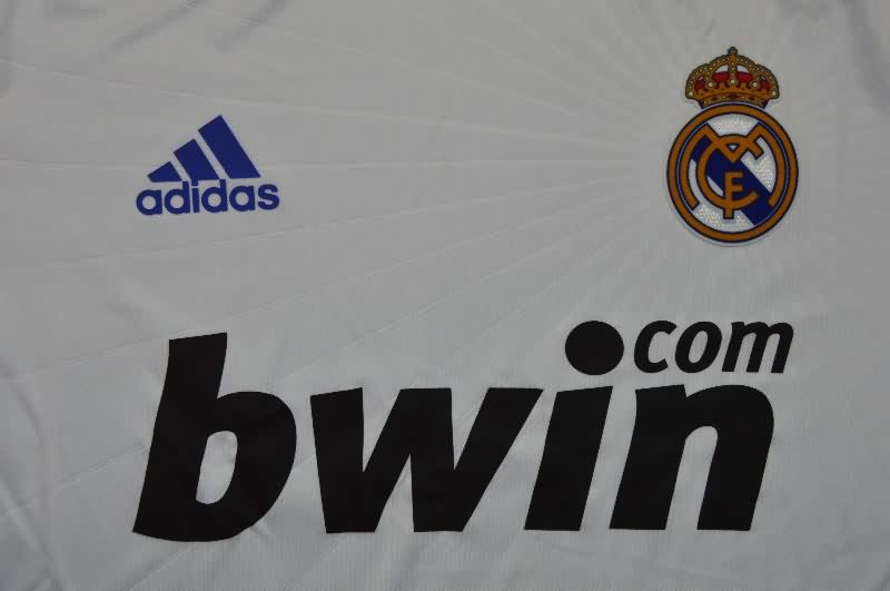 AAA(Thailand) Real Madrid 2010/11 Home Long Retro Soccer Jersey (Player)