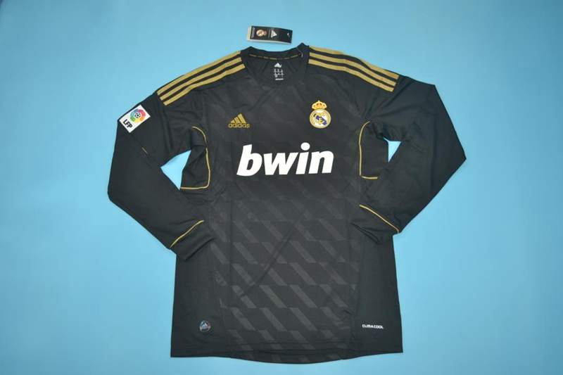 AAA(Thailand) Real Madrid 2011/12 Away Retro Soccer Jersey(L/S)