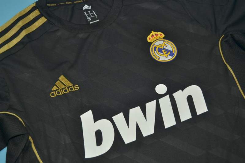 AAA(Thailand) Real Madrid 2011/12 Away Retro Soccer Jersey(L/S)