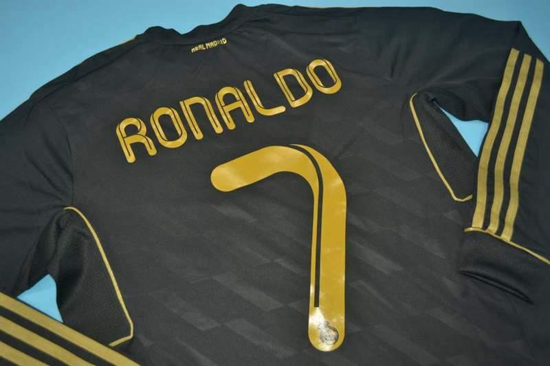 AAA(Thailand) Real Madrid 2011/12 Away Retro Soccer Jersey(L/S)