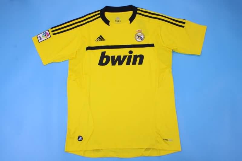 AAA(Thailand) Real Madrid 2011/12 Goalkeeper Yellow Retro Soccer Jersey