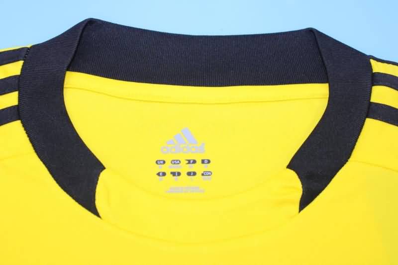 AAA(Thailand) Real Madrid 2011/12 Goalkeeper Yellow Retro Soccer Jersey