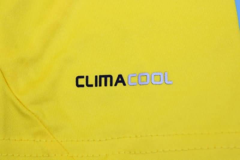 AAA(Thailand) Real Madrid 2011/12 Goalkeeper Yellow Retro Soccer Jersey