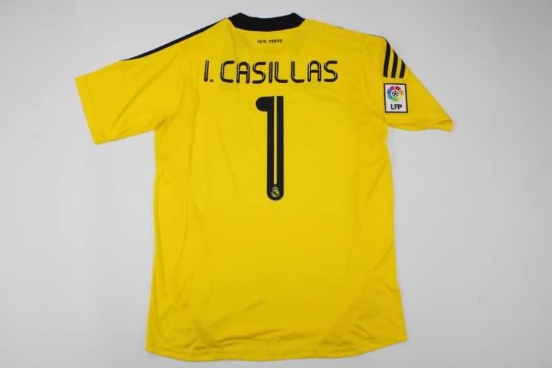 AAA(Thailand) Real Madrid 2011/12 Goalkeeper Yellow Retro Soccer Jersey