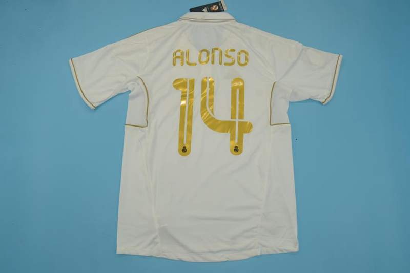 AAA(Thailand) Real Madrid 2011/12 Home Retro Soccer Jersey