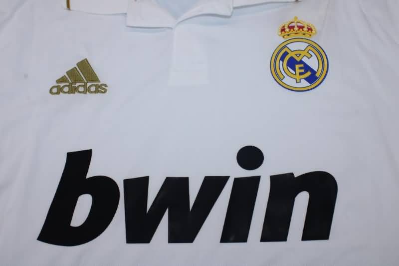 AAA(Thailand) Real Madrid 2011/12 Home Long Retro Soccer Jersey