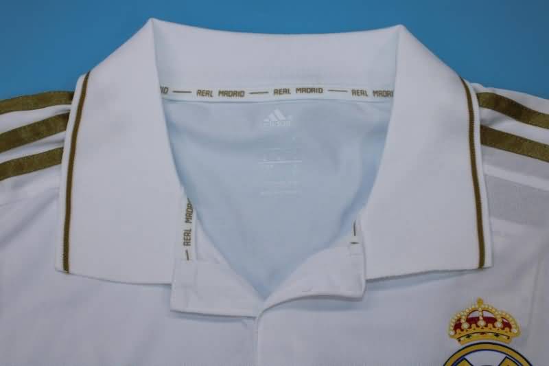 AAA(Thailand) Real Madrid 2011/12 Home Long Retro Soccer Jersey