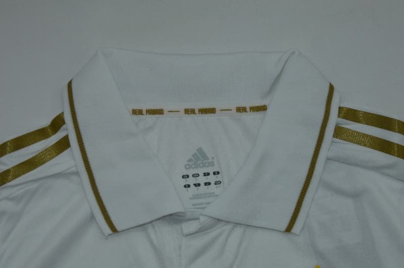AAA(Thailand) Real Madrid 2011/12 Home Retro Long Sleeve Soccer Jersey (Player)
